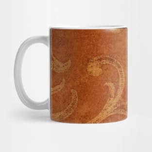 Orange swirl pattern Mug